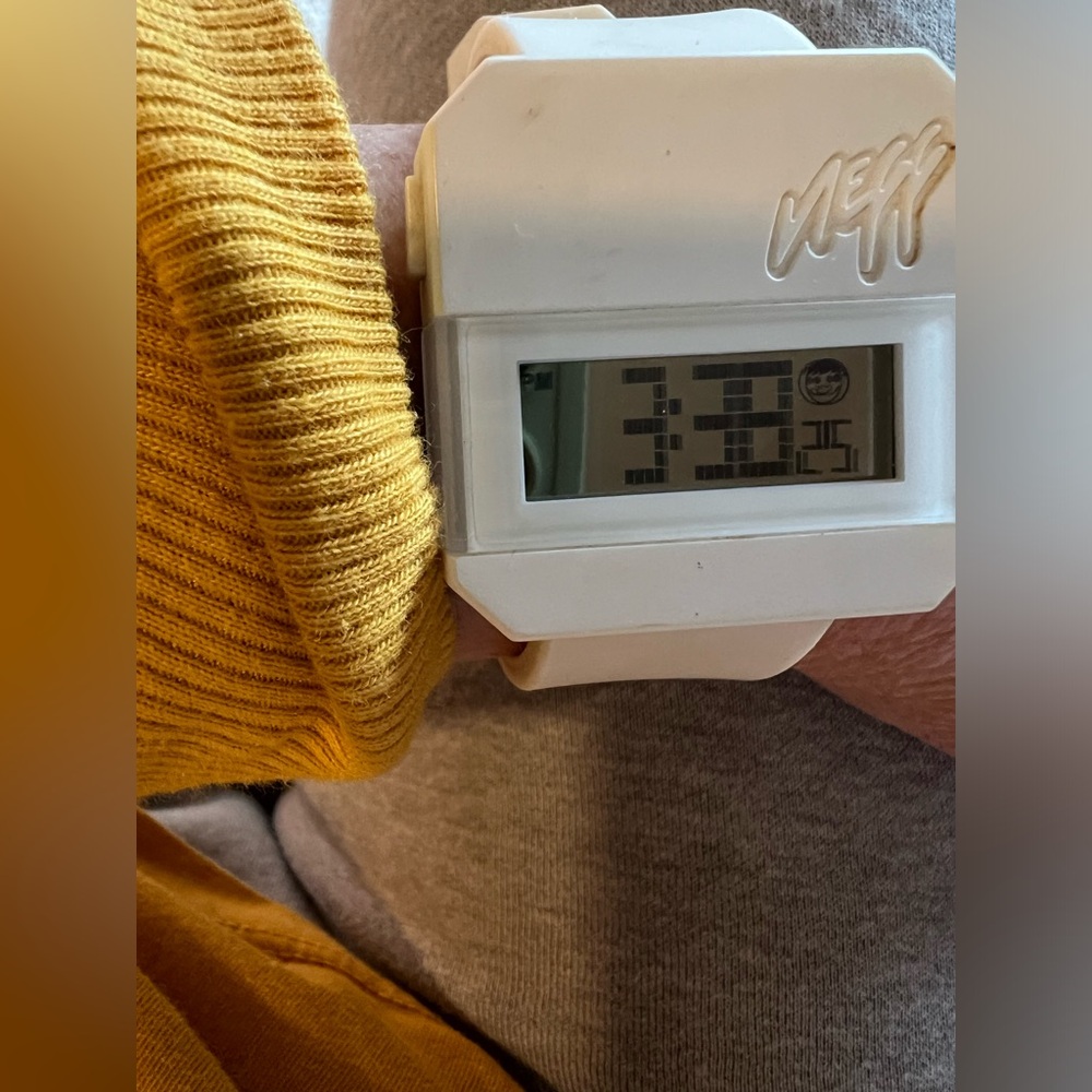 White Neff digital watch